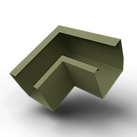 Угол желоба 90 гр. 300x300 RAL 6013 квадратный оцинк. порошок