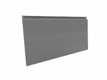 Фасадная кассета 1160х530 закрытого типа, толщина 1,2 мм, RAL 7004 (Сигнальный серый)