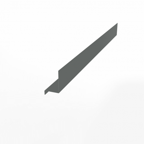 Планка примыкания боковая оцинкованная с порошковым покрытием 0,45мм ширина более 625 мм RAL 7005