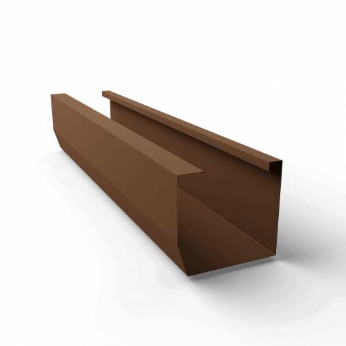 															Желоб 500х500 RAL 8024 квадратный оцинк. порошок 1250мм																												