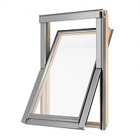 Окно мансардное дерево, лак ручка снизу Rooflite+ AAY C2A B1500 PLS Trio Pine 55*78см