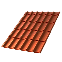 Металлочерепица МП Ламонтерра (AGNETA-03-Copper\Copper-0,5)