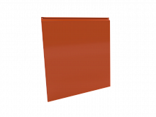 Фасадная кассета 1160х1140 закрытого типа, толщина 1,2 мм, RAL 2004 (Чистый оранжевый)