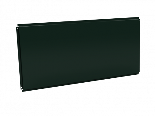 Фасадная кассета 1160х530 открытого типа, толщина 1 мм, RAL 6005 (Зеленый мох)