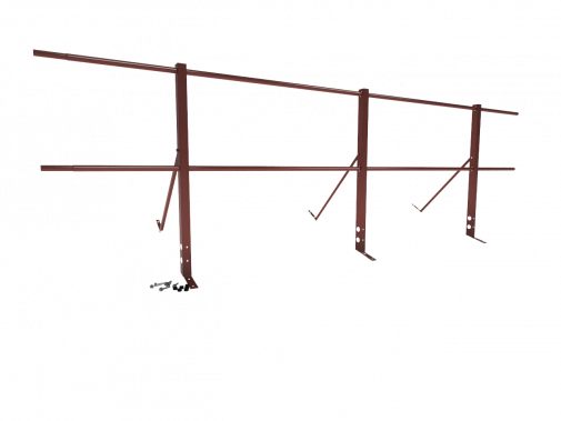 Ограждение кровли упрощенное H=900мм L=3000мм Zn RAL 3009