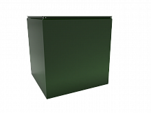 Угловая кассета 1740х1140 закрытого типа, толщина 1,2 мм, RAL 6002 (Лиственно-зеленый)