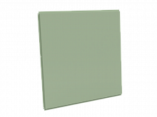 Фасадная кассета 1160х1160 открытого типа, толщина 1,2 мм, RAL 6019 (Бело-зеленый)