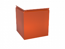 Угловая кассета 795х530 закрытого типа, толщина 0,7 мм, RAL 2004 (Чистый оранжевый)