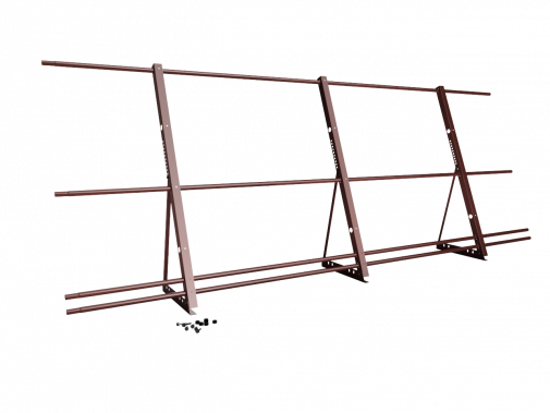 Ограждение кровли со снегозадержанием H=1200мм L=3000мм Эконом RAL 3009