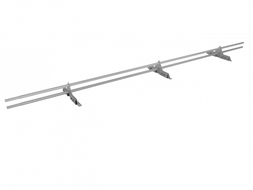 Снегозадержатель Трубчатый на Фальц 25х2.0мм L=3000мм (3 Опоры) ZN (Без покраски)