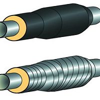 Сильфонный компенсатор СКУ в изоляции ППУ-ОЦ-1 стальной 300-1,6-180