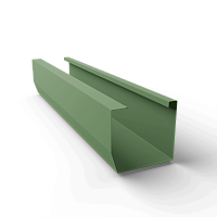 Желоб квадратный водосточный оцинкованный порошок RAL 6021