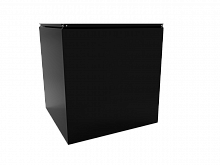 Угловая кассета 1740х1140 закрытого типа, толщина 1,2 мм, RAL 9005 (Глубокий черный)