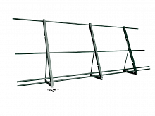 Ограждение кровли со снегозадержанием H=1200мм L=3000мм Zn RAL 6005