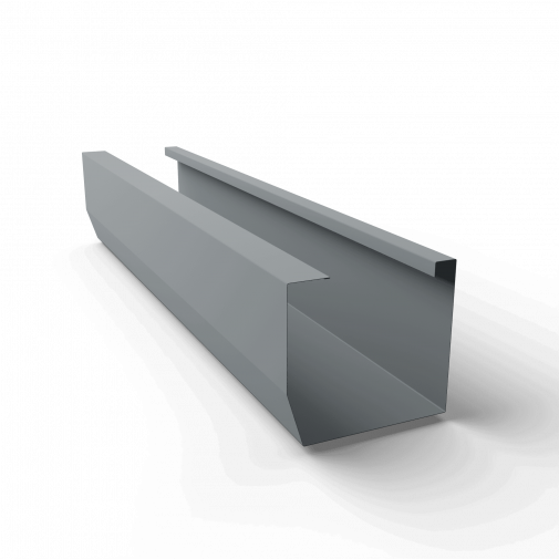 															Желоб 500х500 RAL 7040 квадратный оцинк. порошок 1250мм																												