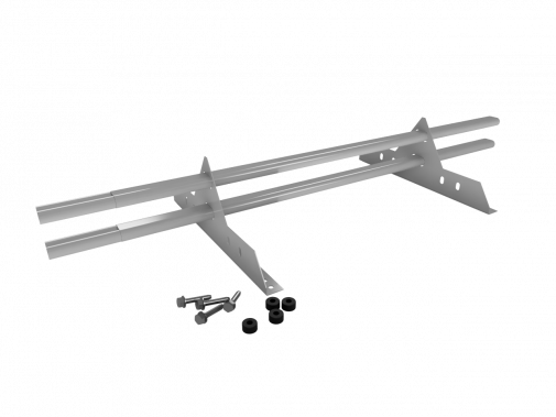 															Снегозадержатель Трубчатый 40\20х1.5мм L=1000мм (2 Опоры) Эконом RAL 7004																												