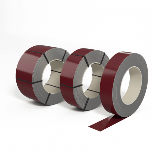															Лента оцинк. 0,55 мм (RAL 3004)  с полимерным покрытием																												