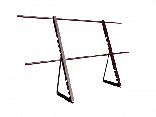 Ограждение кровли на Фальц H=1200мм L=2000мм Zn RAL 3005