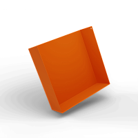 Заглушка желоба квадратного оцинкованный порошок RAL 2009