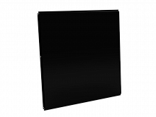 Фасадная кассета 1160х1160 открытого типа, толщина 1 мм, RAL 9005 (Глубокий черный)