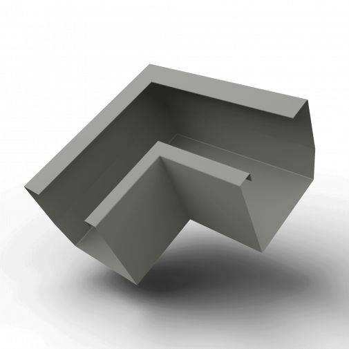 															Угол желоба 90 гр. 200x200 RAL 9007 квадратный оцинк. порошок																												