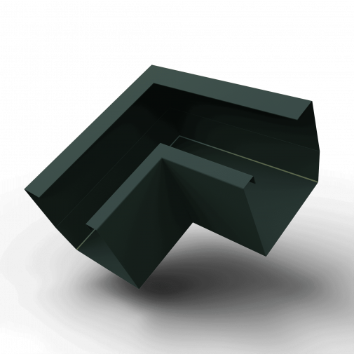 															Угол желоба 90 гр. 200x200 RAL 6012 квадратный оцинк. порошок																												