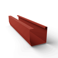 Желоб 100х100 RAL 3016 квадратный оцинк. порошок 2000мм