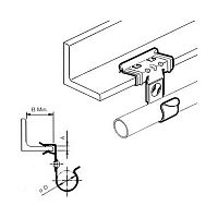 Зажим балочный с клипсой под трубу 15-20/25 d15-18